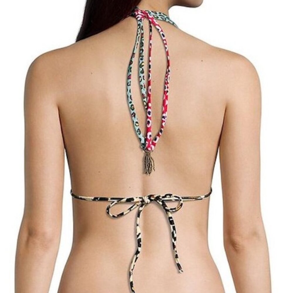 Farm Rio Leopard Patch Bikini Top Only - Picture 5 of 6